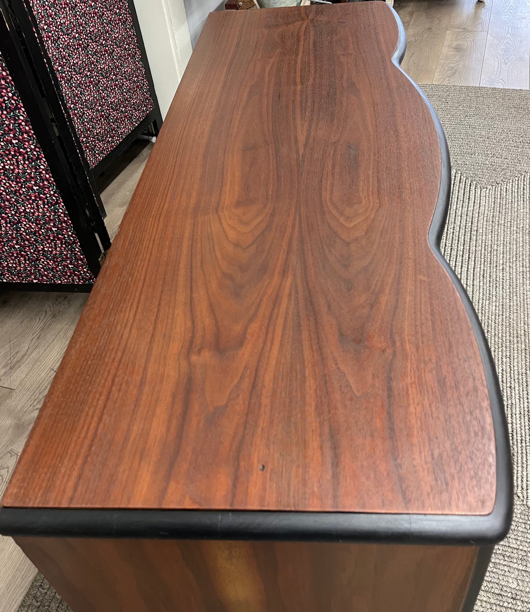 Walnut desk/vanity