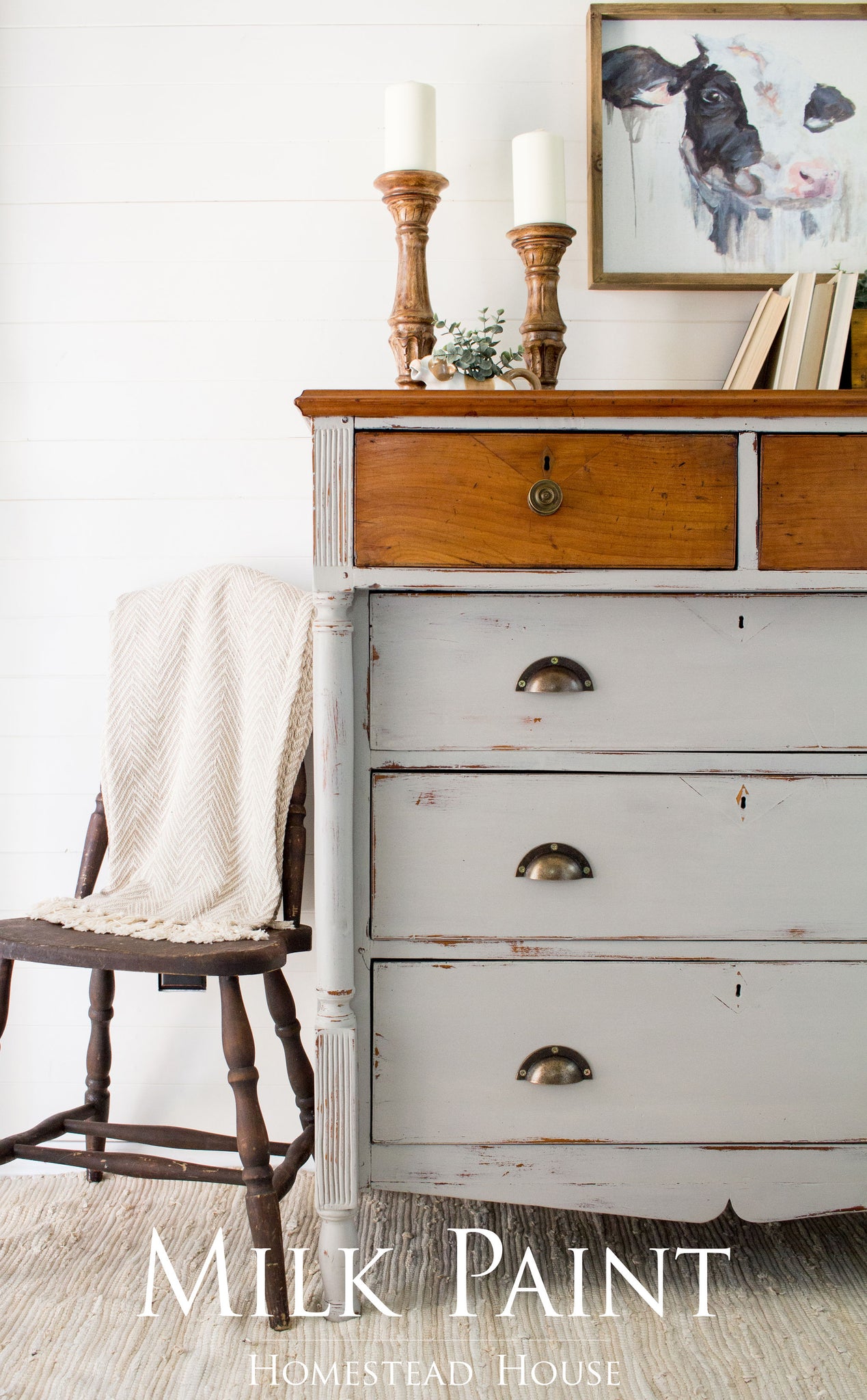 How to Distress an Antique Dresser using Milk Paint – Milk Paint by  Homestead House